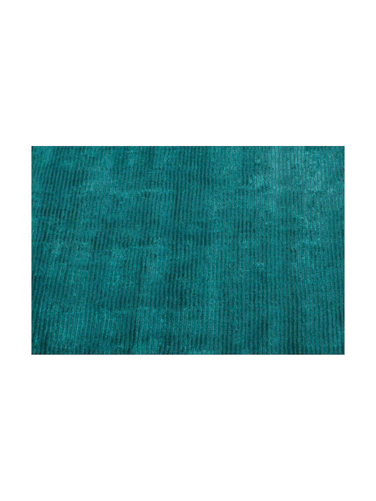 Aslanis Home Aria Modern Woolen Bedroom Rugs Set Petrol 3pcs
