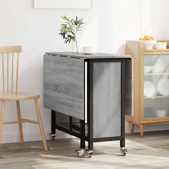 Трапезна Маса Дървена Сива 130x80x76.5см