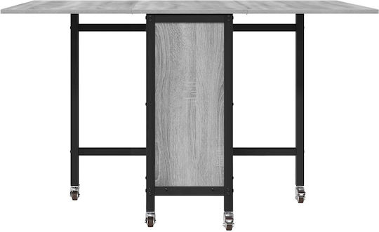 Трапезна Маса Дървена Сива 130x80x76.5см