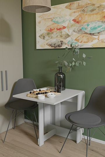 Stewehome Collapsible Kitchen Table Shelf Functional & Elegant White 134x60x72cm Stewehome Collapsible Kitchen Table Shelf Functional & Elegant White 134x60x72cm