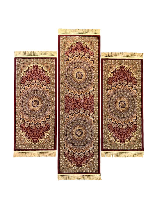 Ragolle Σετ Χαλιά Κρεβατοκάμαρας Da Vinci Μπορντό 57090-1414 3τμχ