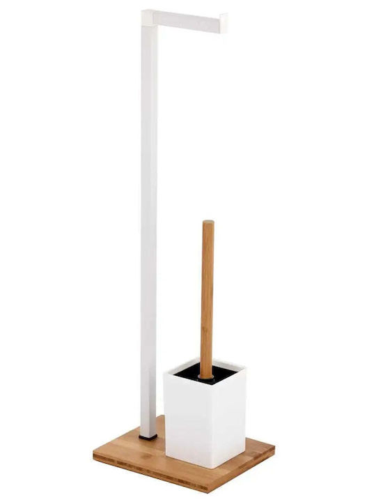 Bisk Metallic Toilet Brush White