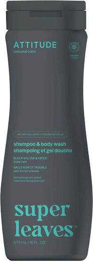 Haltung Haltung, Männer, Shampoo und Body Wash 2 in 1, Kopfhautpflege Männer, 473 Ml