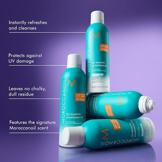 Moroccanoil Dry Shampoo Light Tones Ξηρό Σαμπουάν Όγκου & Λάμψης για Όλους τους Τύπους Μαλλιών 323ml