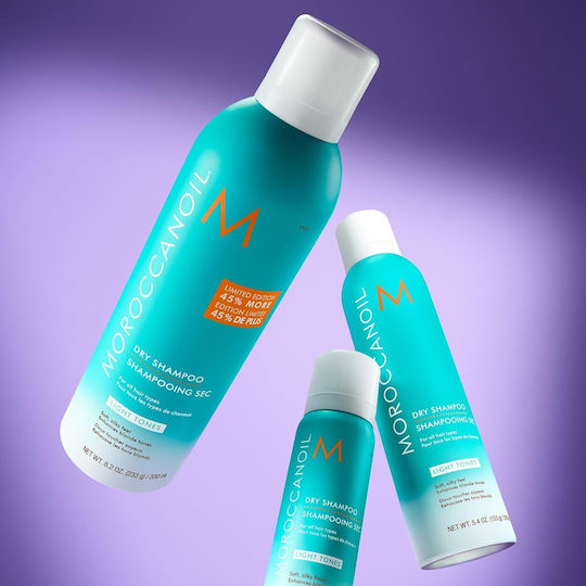 Moroccanoil Dry Shampoo Light Tones Ξηρό Σαμπουάν Όγκου & Λάμψης για Όλους τους Τύπους Μαλλιών 323ml