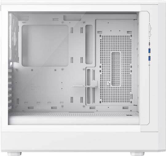GameMax CLAW 460 Gaming Midi Tower Κουτί Υπολογιστή με Πλαϊνό Παράθυρο και ARGB Φωτισμό Λευκό