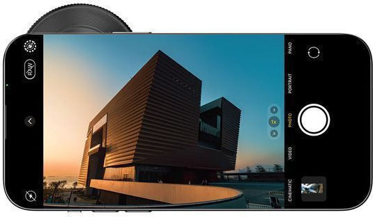 Shiftcam Lensultra 16mm Ultra-wide Angle Phone Camera Lens Apple iPhone Series Midnight Black Sc-lu-wd-016-23-ef