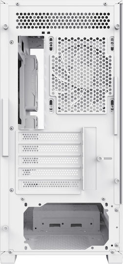 GameMax Vista 2 MW Gaming Mini Tower Computer Case with Side Window and ARGB Lighting White