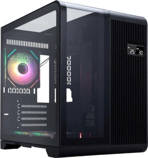 1STPLAYER RT5 Геймърска Micro Tower Кутия За Компютър Със Страничен Прозорец Черна