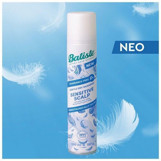 Batiste Dry Shampoos for Sensitive Scalp for Fragile, Αντι-Θραύση Hair 200ml