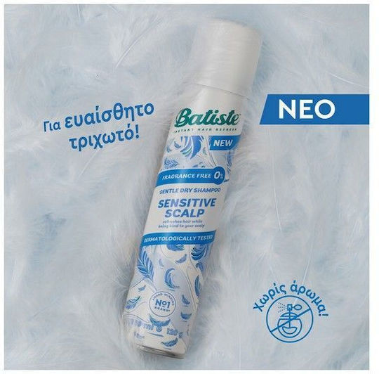 Batiste Dry Shampoos for Sensitive Scalp for Fragile, Αντι-Θραύση Hair 200ml