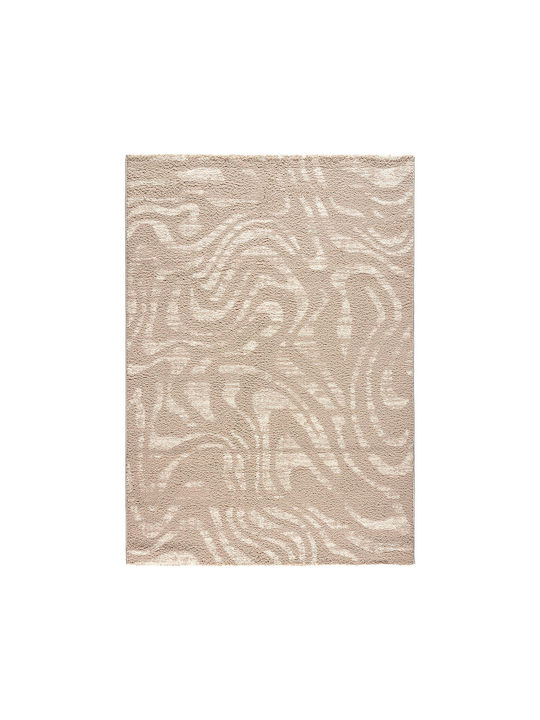 Beauty Home Modern Bedroom Rug Set Beige 9656 3 Pieces