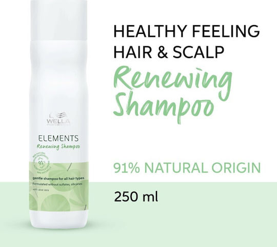 Wella Elements Renewing Gentle Șampon Reconstrucție/Hrană și Hidratare pentru Toate Tipurile de Păr 250ml