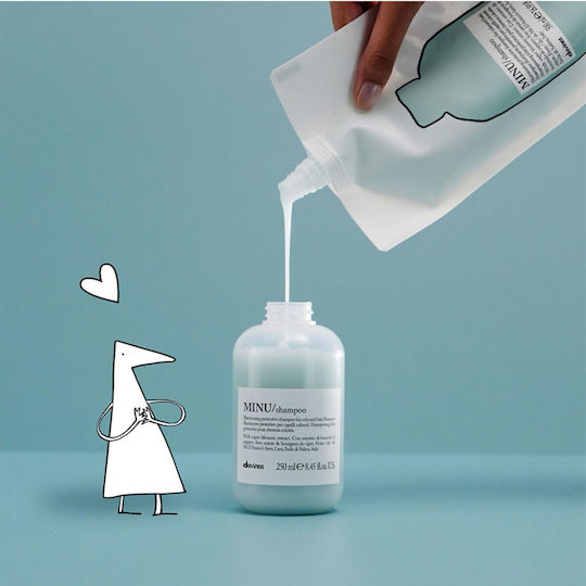 Davines Minu Refill Șampon pentru Păstrarea Culorii pentru Păr Vopsit 500ml