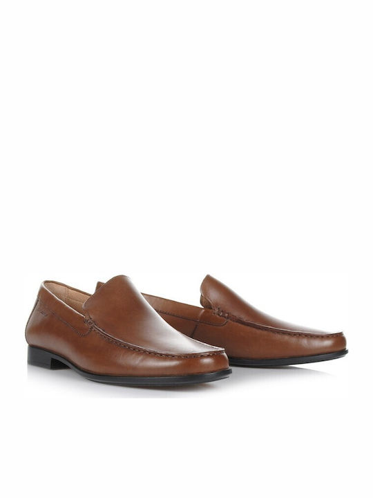 106714 Loafers Din Piele Mocasini Bărbați În Culoare Maro