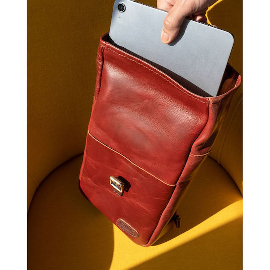 Πλαϊνη Τσαντα Μηχανης Δερματινη Mini Pannier 3.3l Cherry Trip Machine