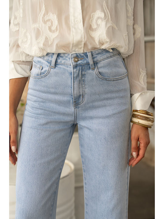 Women's Jean Pants in Wide Leg Style