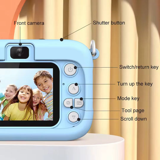 D9 Kids Camera 8MP Optical Zoom 10x Blue