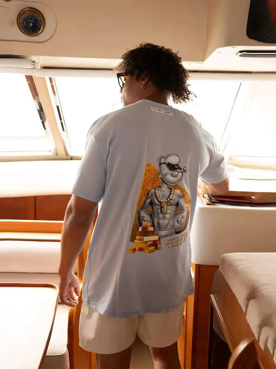 Short-Sleeved Printed Blouse Popeye Tony Couper