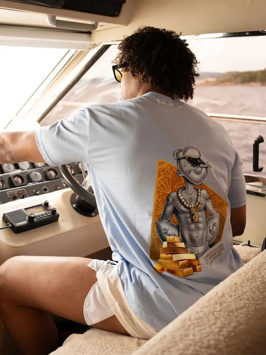 Short-Sleeved Printed Blouse Popeye Tony Couper