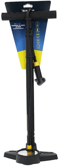 Michelin Pompă De Aer De Podea De Mână Cu Manometru 11 Bar/160psi Oțel Foot Pump Bicycles Pressure Gauge 804536