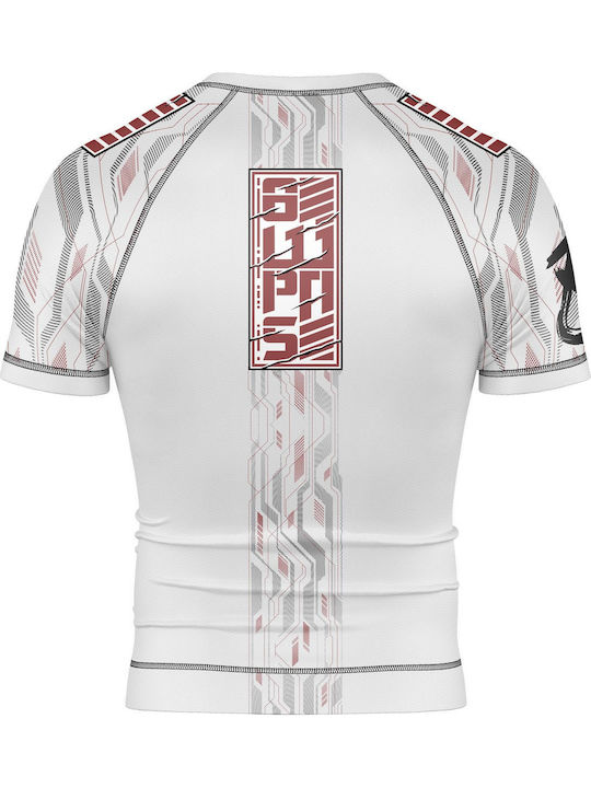 8 Weapons Ανδρική Κοντομάνικη Μπλούζα 8300023-4-WHRE για Jiu-Jitsu Λευκή