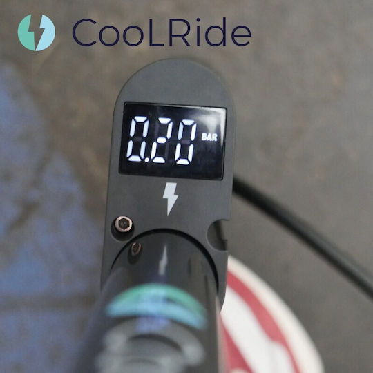 Cool Ride Pompă de Aer de Podea de Mână cu Manometru 11 Bar Digital Aluminiu Foot Pump 7066