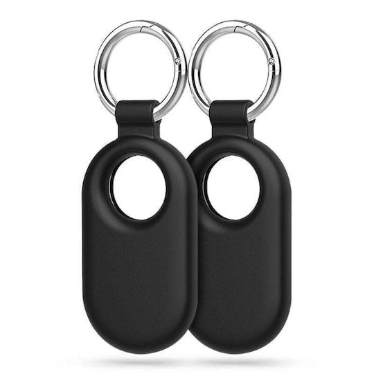 Tech-Protect Icon Калъф За Ключодържател От Силикон За SmartTag2 В Черен Цвят 2 Броя