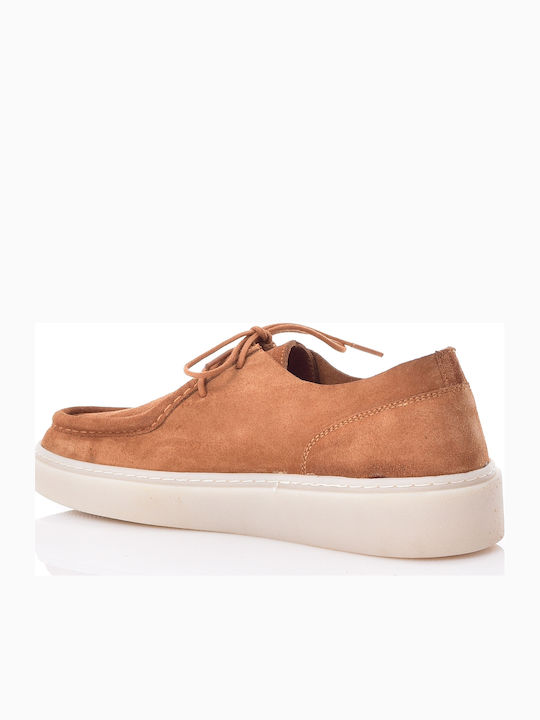 Pantofi Casual Bărbătești Din Piele Tabac