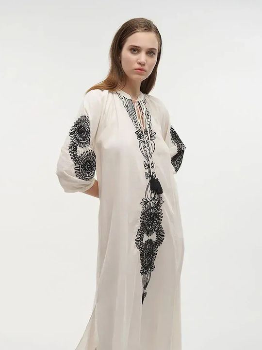 Ble Resort Collection Women's Maxi Beach Dress Ecru