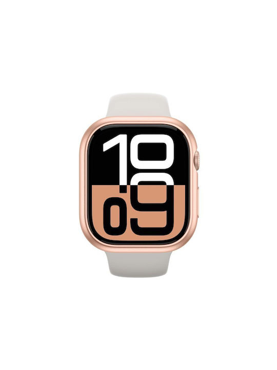 AmazingThing Minimal Plastic Wearable Case in Rose Gold Colour for Apple Watch 46mm