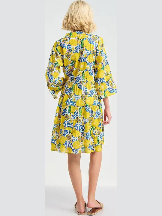 Ble Resort Collection Damenbademode Kleid Herstellerfarbe Weiß/Gelb/Blaue