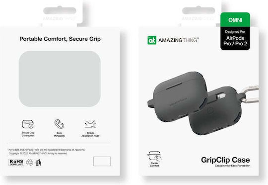 AmazingThing Omni Θήκη Σιλικόνης σε Μαύρο χρώμα για Apple AirPods Pro