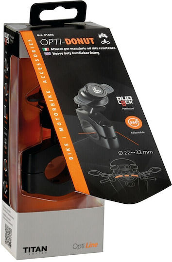 Lampa Titan Series Mount Phone Motorcycle with Clip for Steering Wheel 22-32mm