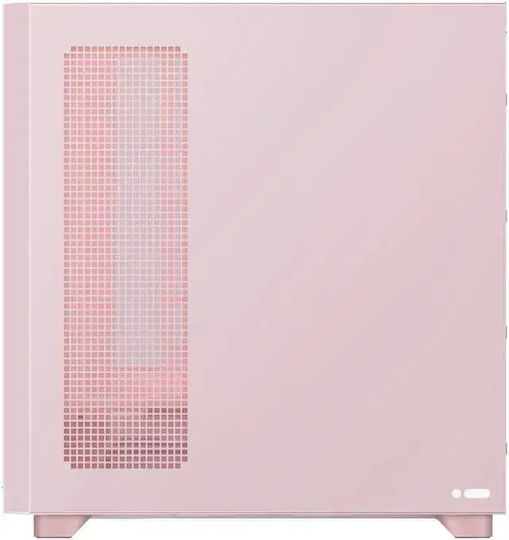 Tryx Flova F50 Gaming Midi Tower Κουτί Υπολογιστή με Πλαϊνό Παράθυρο Ροζ