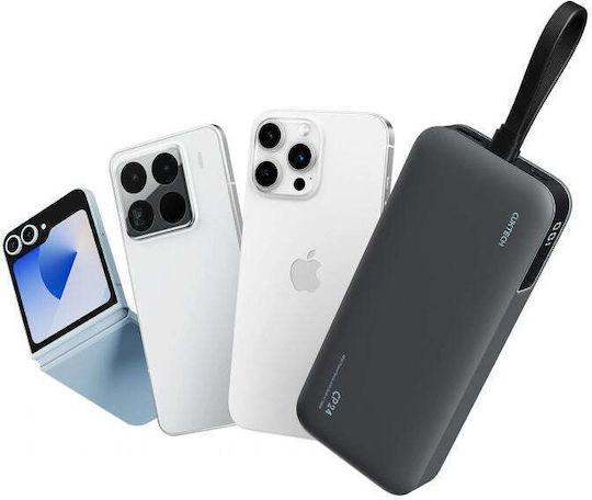 Cuktech LPB200N Power Bank 20000mAh 40W with USB-A Port and USB-C Port Gray