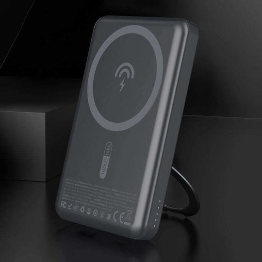 Dudao K28S MagSafe Power Bank 5000mAh 20W με Θύρα USB-C Power Delivery Γκρι