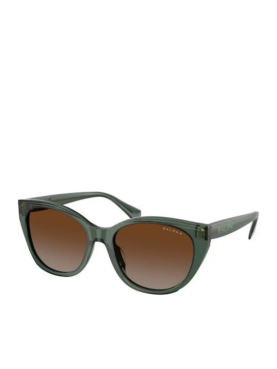 Ralph Lauren Feminini Ochelari de soare cu Verde Cadru și Maro Degrade Polarized Lentilă RA5324U6206/T5