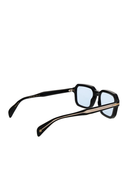 David Beckham Unisex Sunglasses with Black Horn-Rimmed Frame DB 7147/S 807/QZ