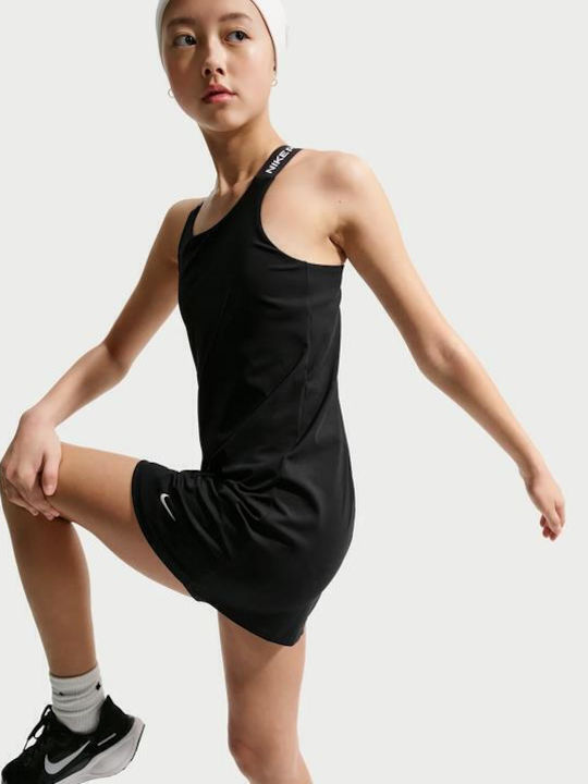 Παιδικό Φόρεμα Dri-Fit Σετ με Μπλούζα Black