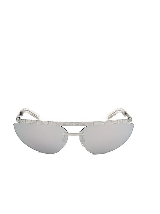 GCDS Unisex Sunglasses with Silver Metallic Frame and Silver Mirror Lens GC-1066169