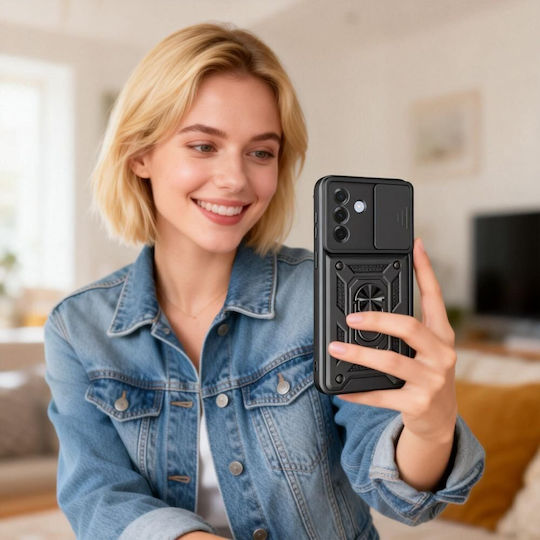 Tech-Protect Camshield Pro Back Cover Σιλικόνης / Πλαστικό Μαύρο (Galaxy A27 5g)