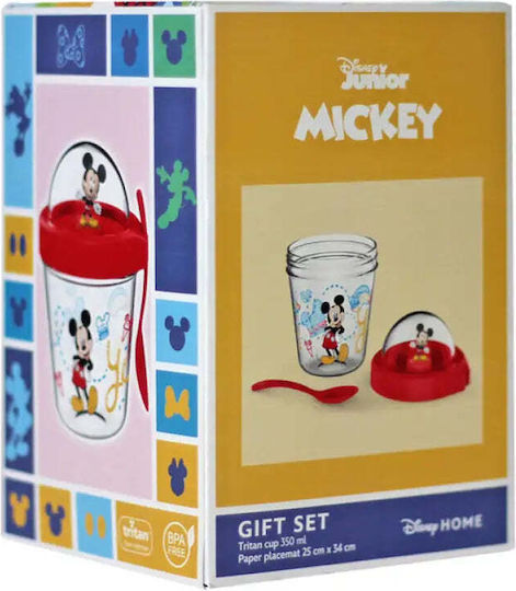 Set Cup Figure + Board Game Mickey Disney