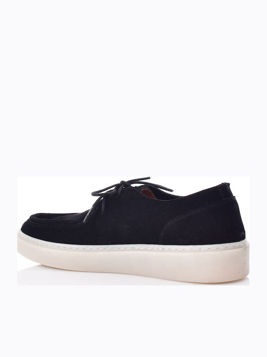Leather Men's Moccasins in Black Colour