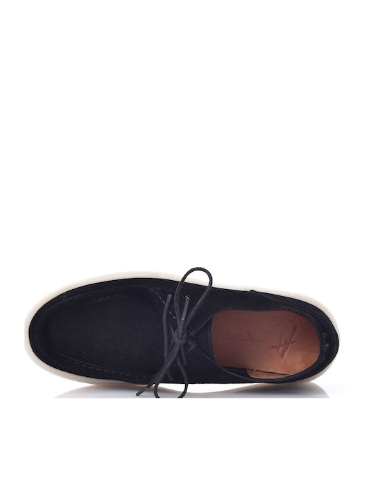 Leather Men's Moccasins in Black Colour