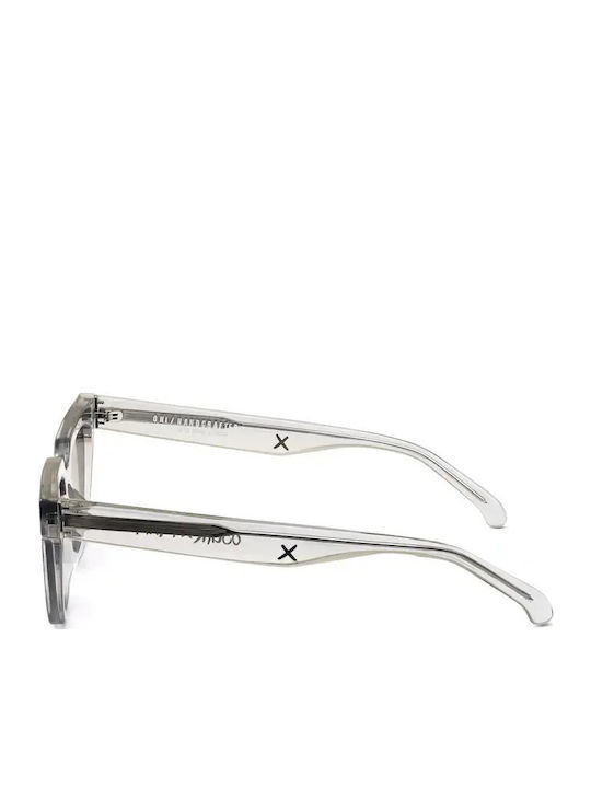 Oscar & Frank Unisex Sonnenbrille mit Transparent Kunststoff Gestell und Transparent Linse 473704