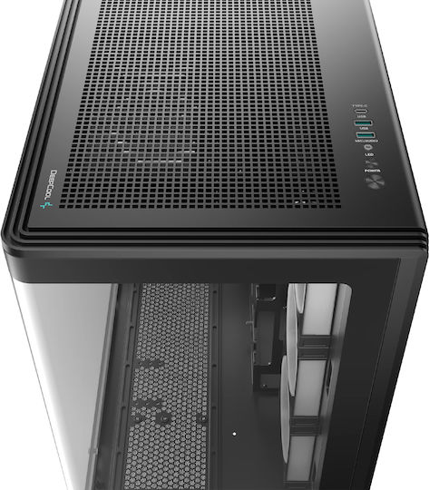 Deepcool CG590U 5F Gaming Midi Tower Κουτί Υπολογιστή με Πλαϊνό Παράθυρο και ARGB Φωτισμό Μαύρο