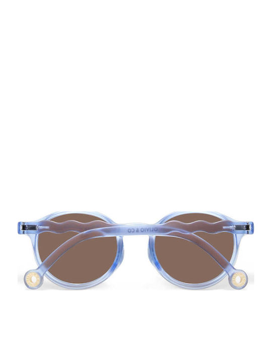 Olivio & Co Oval Kids Light Blue Sunglasses For 3-5 Years