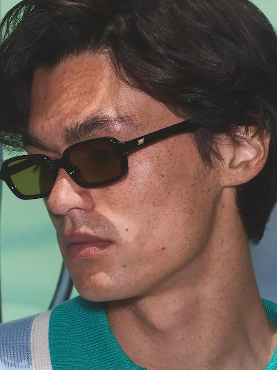 Le Specs Herren Sonnenbrille mit Schwarz Kunststoff Gestell und Schwarz Linse LSP2352292