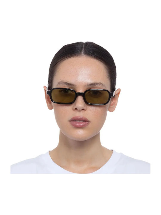 Le Specs Herren Sonnenbrille mit Schwarz Kunststoff Gestell und Schwarz Linse LSP2352292